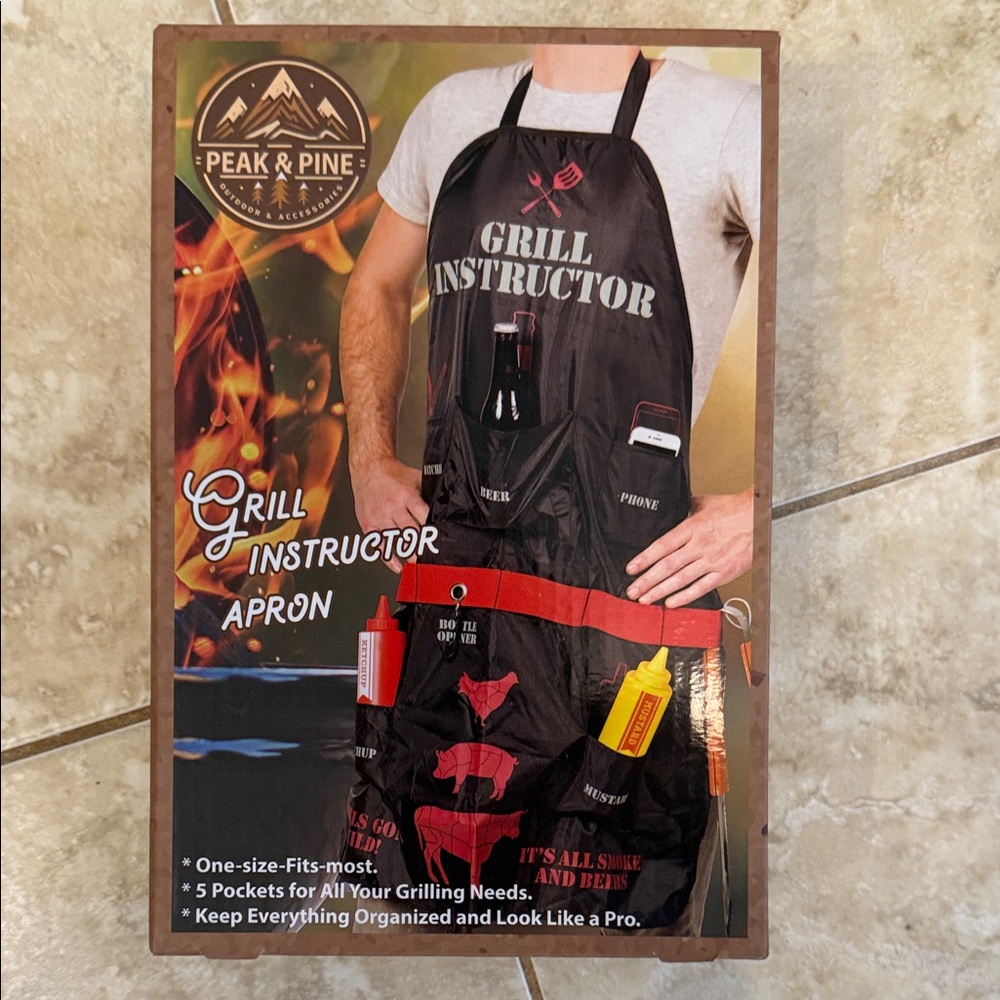 Peak & Pine Grill Instructor Apron Father’s Day Gift